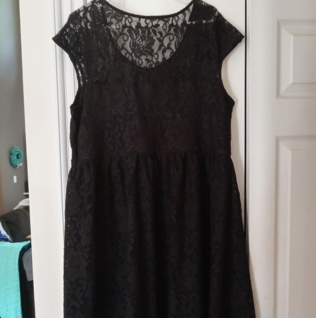 Lane Bryant Black Lace Dress Brand New